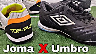 QUAL A MELHOR ? / COMPARATIVO / Joma top flex / Umbro tocco premier ⚽⚽