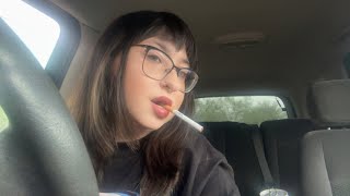 smoking a cig with rain sounds and rambling a bit