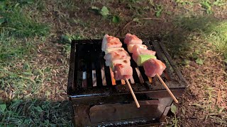 【朝霧高原】富士山のふもとで焼き焼きする【オートキャンプ」