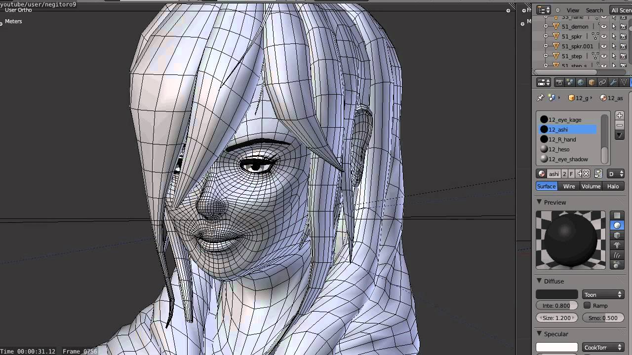 blender human modeling