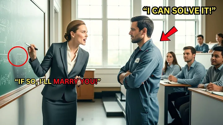 “Solve This Equation, And I’ll Marry You.” Professor Laughed Then Froze When The Janitor Solved It