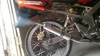 Ninja r knalpot KDX chrome big vol leher C