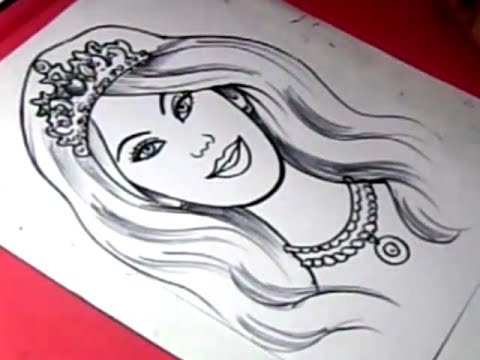 How To Draw Barbie Girl Drawing