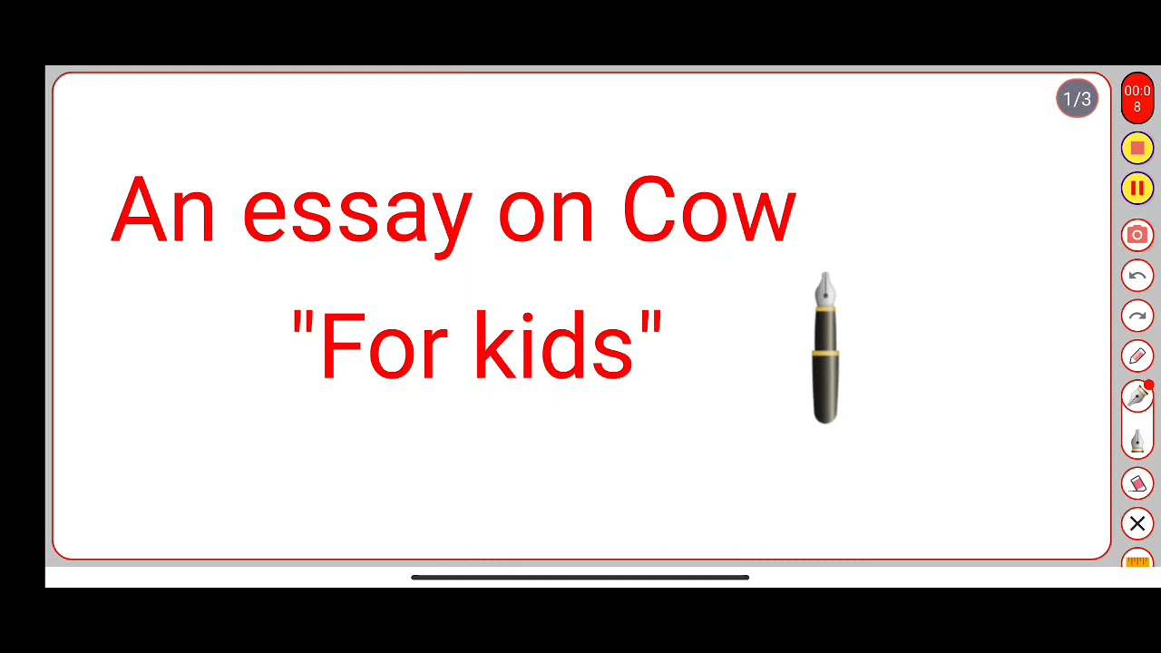 The cow essay for kids youtube