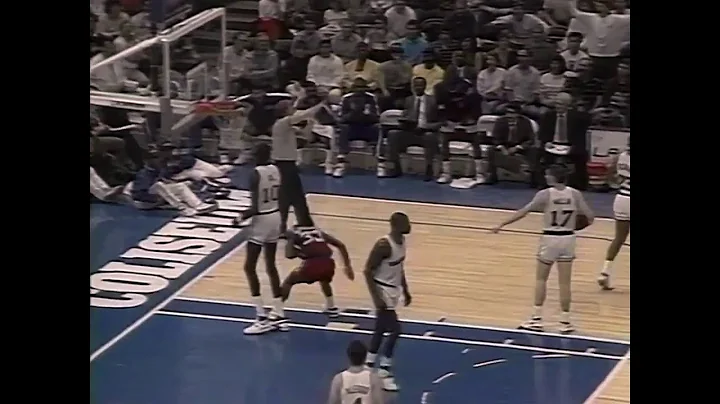 Manute Bol punches Kenny Norman, 1989