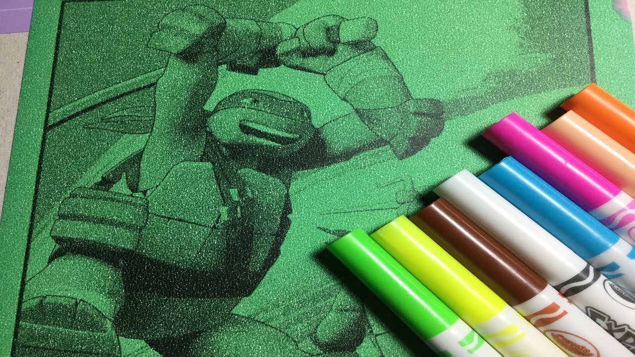 Nickelodeon TMNT explosion Crayola Coloring Pages - Videos for Kids ...