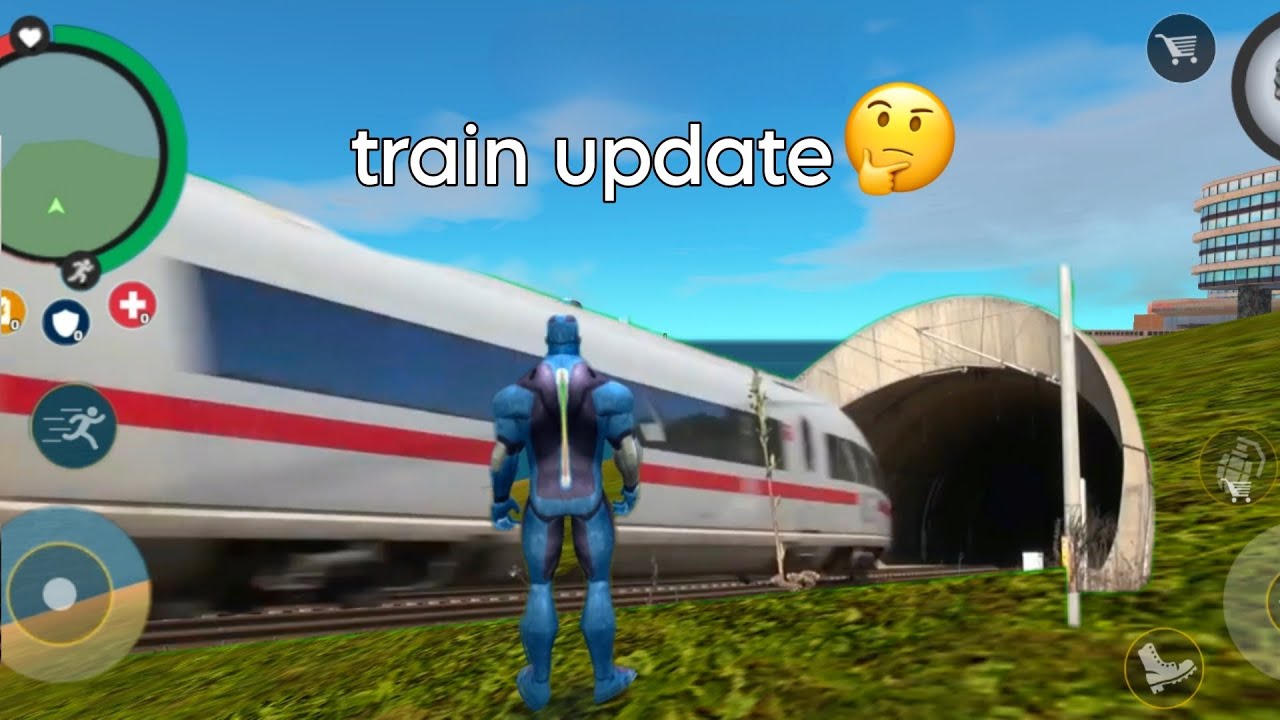 Rope Hero vice town game Train 🚆 Update