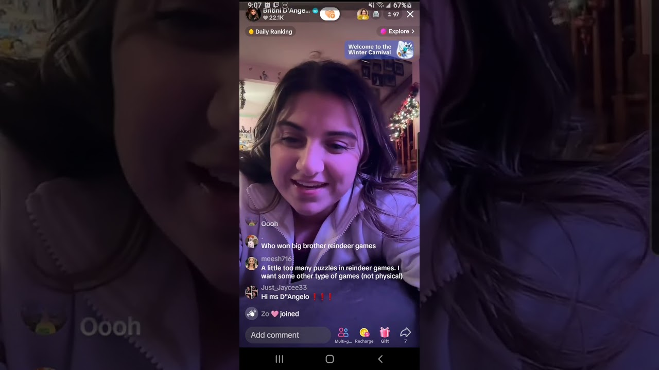 BB23 Britini's part 2 tiktok live chatting to fans,& her friend BBSteph 😊 21/12/23.