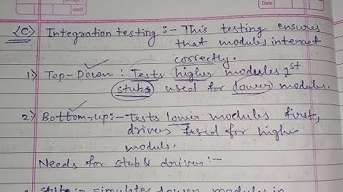 Integration Testing complete video Software Testing & Assurance #collegescience07 #cs #ai #bsc