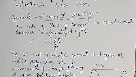 EMF#  Current and Current Density #3rd Sem.EEE#AKU