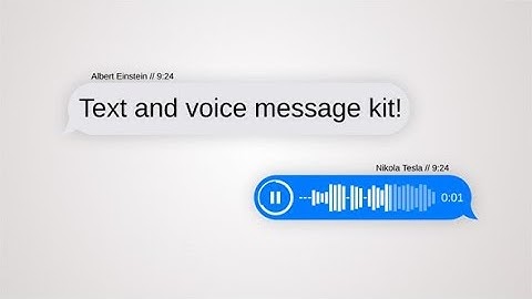 Text Message kit with voice | After Effects Template #AfterEffectsTemplate #Videohive