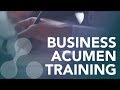 Award-winning business acumen training