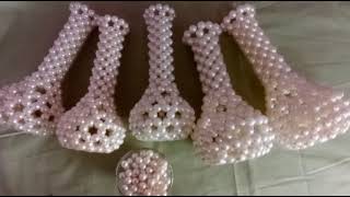 Beautiful beaded flower vase Beautiful beaded flower vase