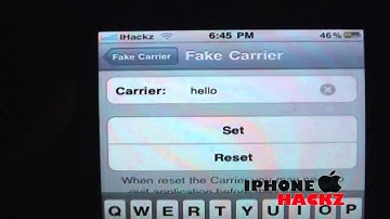 Change the name of your carrier!!-Fake carrier