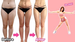 [Once a day get twice thin thigh] Intensively remove fat from thighs and lower belly!