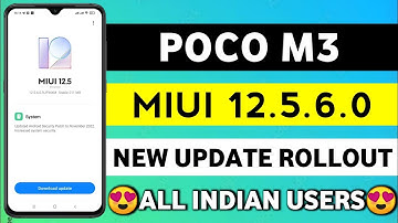 Poco M3 MIUI 12.5.6.0 Update | Poco M3 New Update | Poco M3 Update | Poco M3 12.5.6.0 Update
