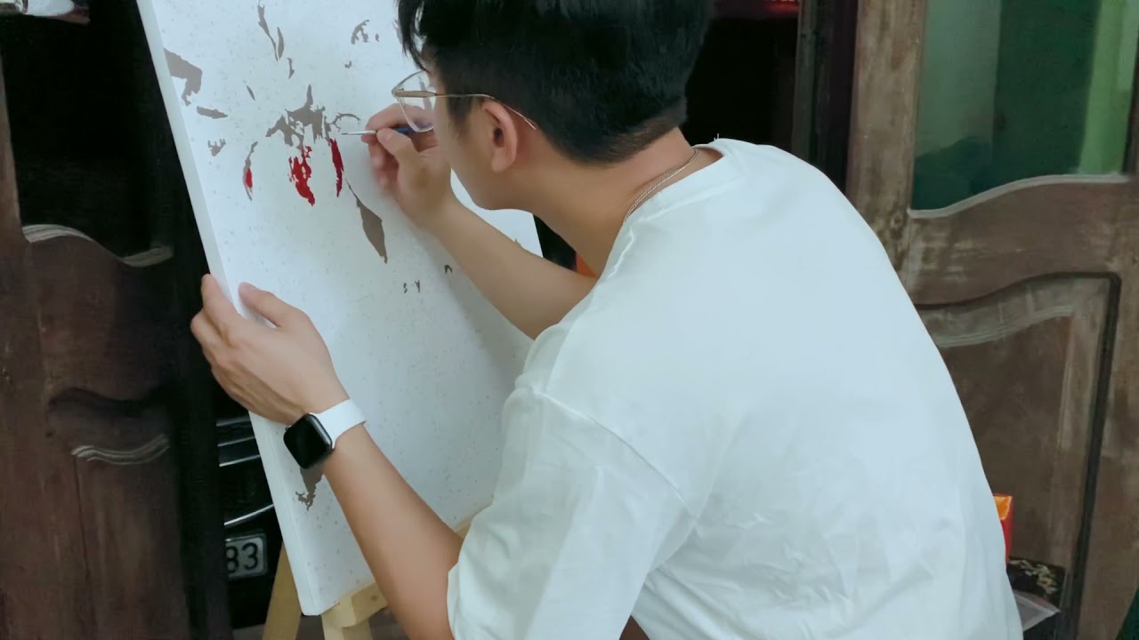 ONE FOCUSED HOUR A DAY - Relax after a hard day at work l Drawing time - realtime, ASMR rain sounds