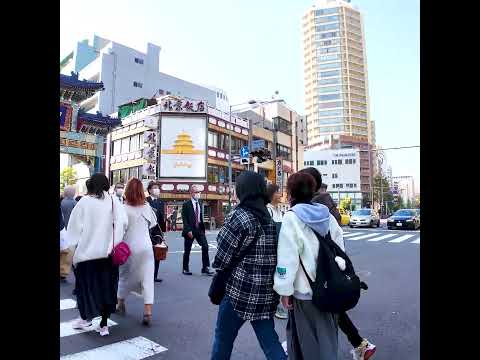 Yokohama Chinatown👍Chinatown entrance gate♪💖Break Time🍹#shorts #japan #walk