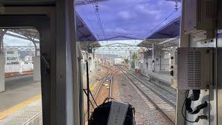 南海1000系　普通車なんば行き．和歌山市から紀ノ川までの車窓。