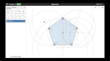Desmos Geometry Construction 7: Regular Pentagon