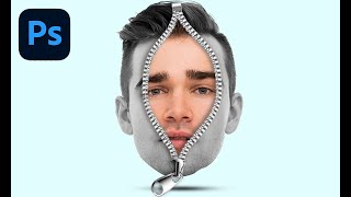 face zip effect in photoshop tutorial | Photo Manipulation
