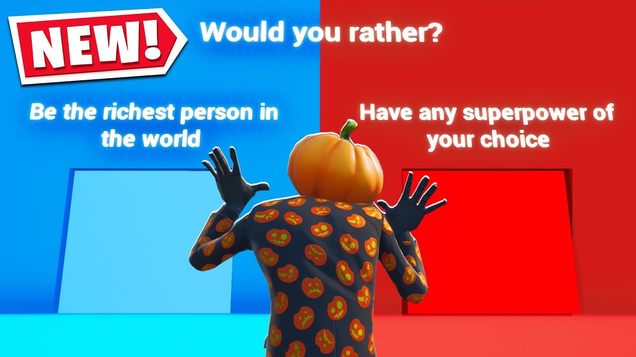 Someone Put WOULD YOU RATHER In FORTNITE?! (Fortnite ...
