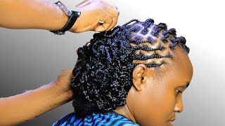 Advance Bridal Hairstyle Step By Step With Knotless Braids | Beautiful Transformation.