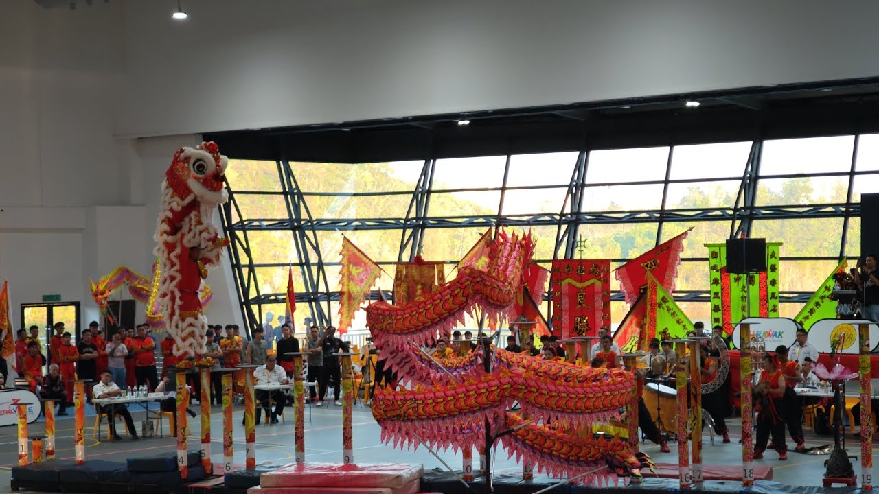 2nd Runner Up by Tiger Warrior Dragon & Lion Dance Indonesia. Sarawak Open 2025 (9.27)