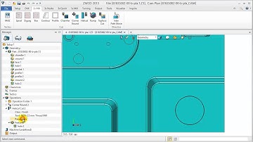 ZW3D 2013 - 8  Helical Cut Operation