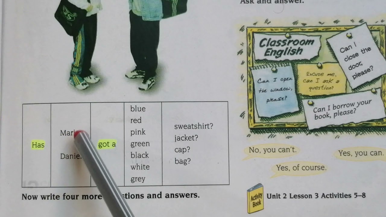 Sunrise 7 Unit 2 Lesson 3  ئینگلیزی پۆلی حەوت یونت دوو لێسن سێ