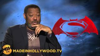 Laurence Fishburne Uncut Interview Batman v Superman Dawn of Justice