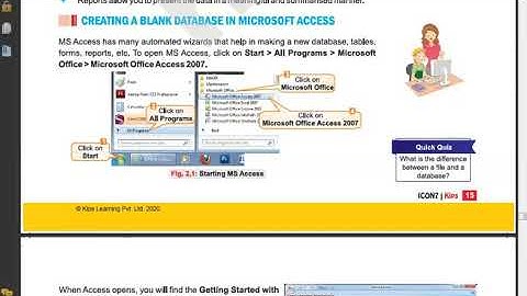 Class 8|| Creating a Database in MS Access #8(i)