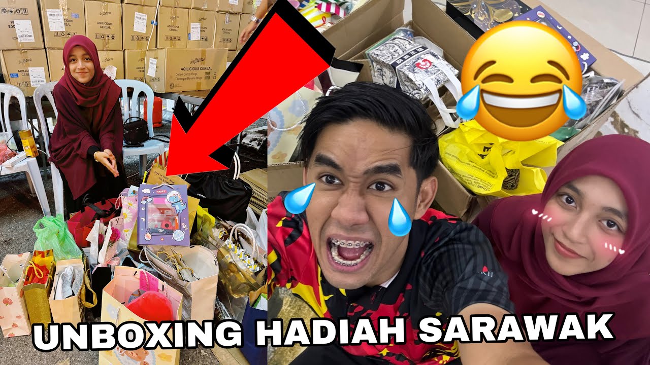 UNBOXING HADIAH SARAWAK 😂 TAK PAYAH BELI OLE OLE SARAWAK DAH 🤣