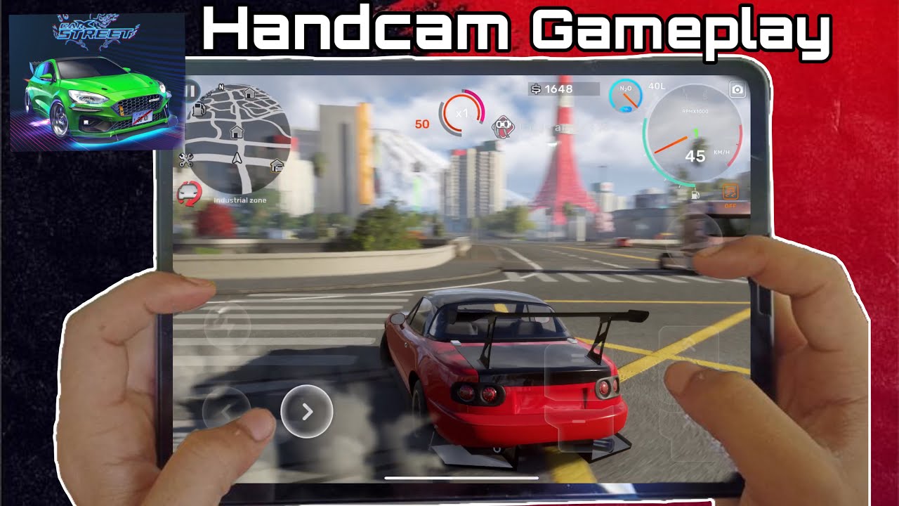 CarX Street Best Car Game Ever Max Graphics iPad handcam carxstreet cargames YouTube