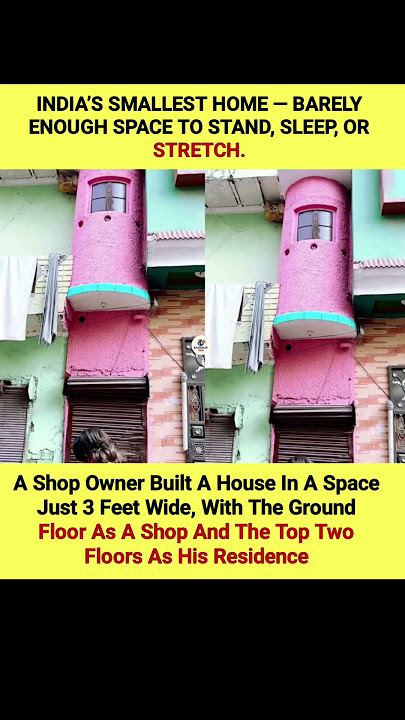 India’s Smallest Home! Just 3 Feet Wide 🏠 | Unbelievable Space Hack 😱