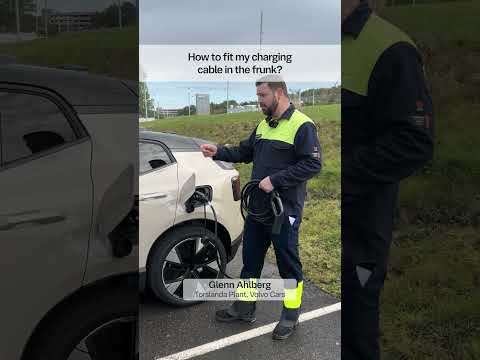 How to fit my charging cable in the frunk?