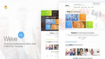 Weve - Responsive Metro Style HTML/CSS Template | Themeforest Website Templates and Themes