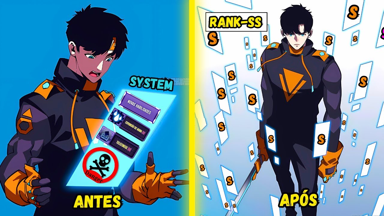 ele foi transferido para um jogo com um sistema de classificação e habilidades máximas de ss