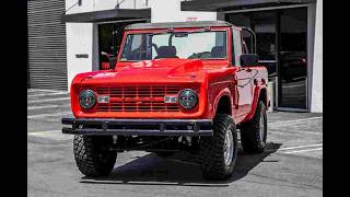 1973 Ford Bronco Sport resto-mod test drive at Laguna Classic Cars