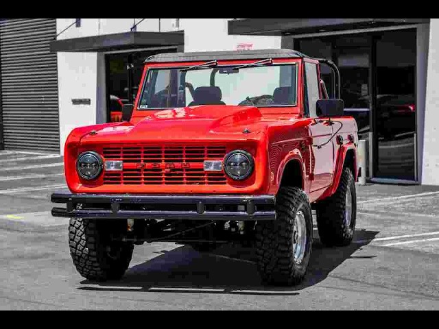 1973 Ford Bronco Sport resto-mod test drive at Laguna Classic Cars