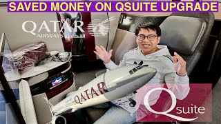 QATAR AIRWAYS Business Class Upgrade | QSuite Experience