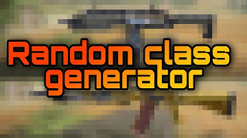 I tried the random class generator...