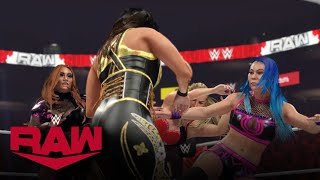 WWE 2K23 RAW NATALYA VS NIA JAX VS TAMINA VS MIA YIM - WWE WOMEN’S WORLD CHAMPIONSHIP