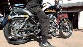Harley-Davidson Ironhead Sportster 1983 with drag pipes