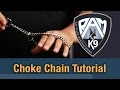 How to Put a Choke Chain on a Dog - Live Demonstration