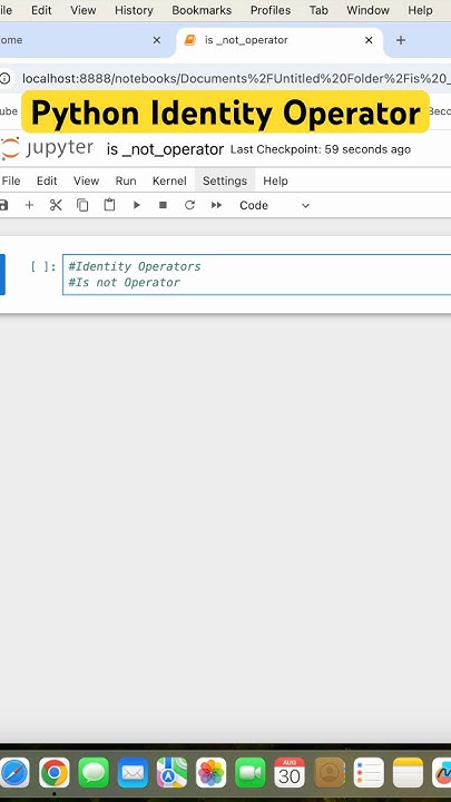 Python Identity Operator #coding #python #programming # ...