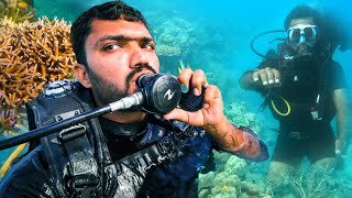 समुद्र में गोता लगाते समय हाथ छूटा ✋ गिनती की सांसे  🫁 Scuba Diving Andaman & Nicobar Island
