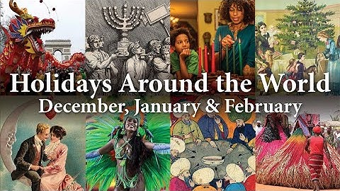Een geschiedenis van feestdagen en festivals - december, januari, februari