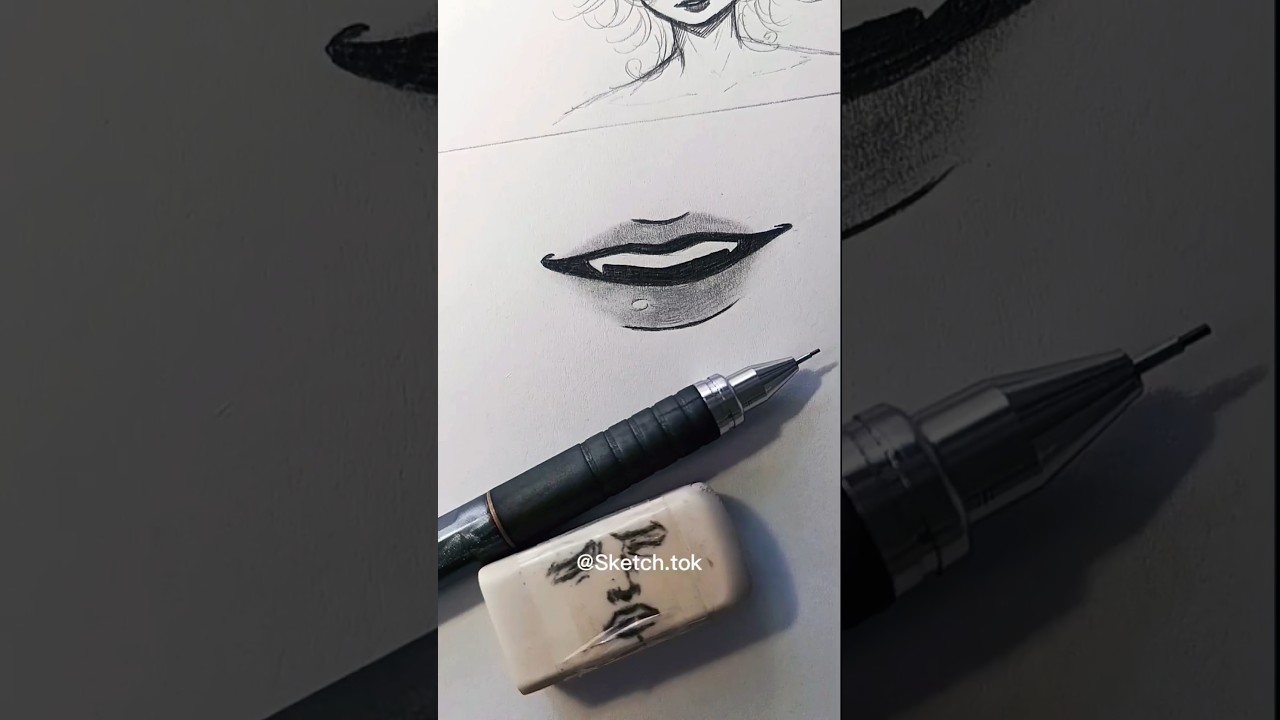 how to draw anime lips ✨ 