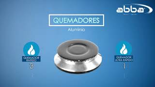 ExperienciaAbba Estufa de Empotrar Abba | CG 401-3 EA | Gas | 4 Puestos|  Acero inoxidable - YouTube